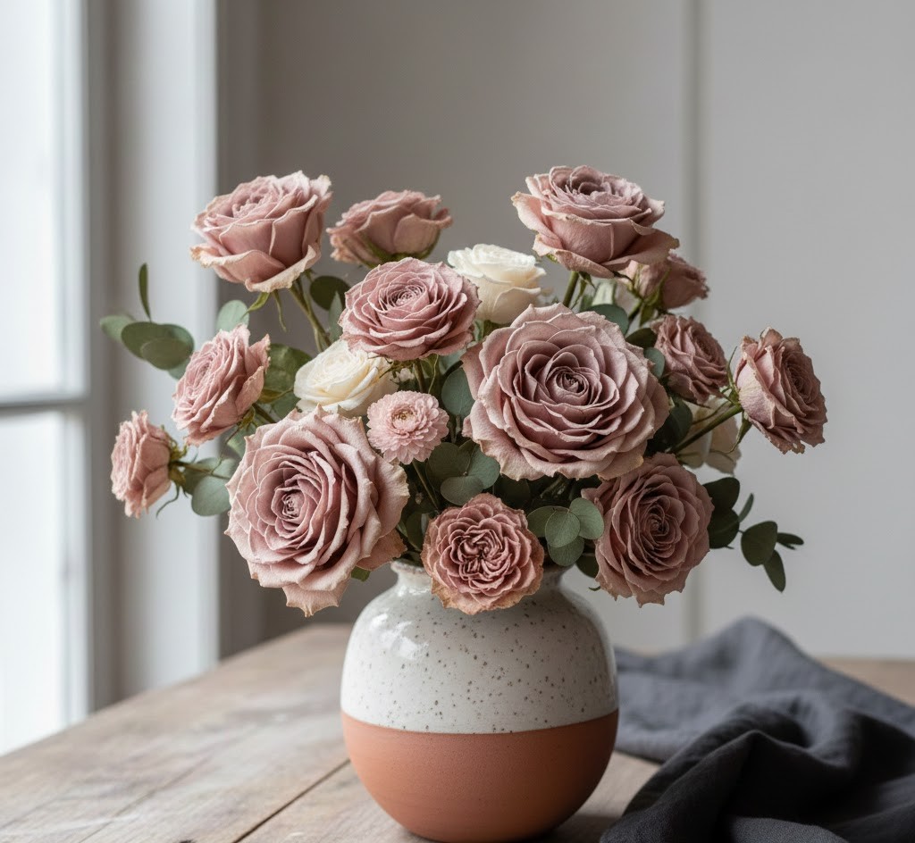 Elegantes Blumenarrangement mit Rosen