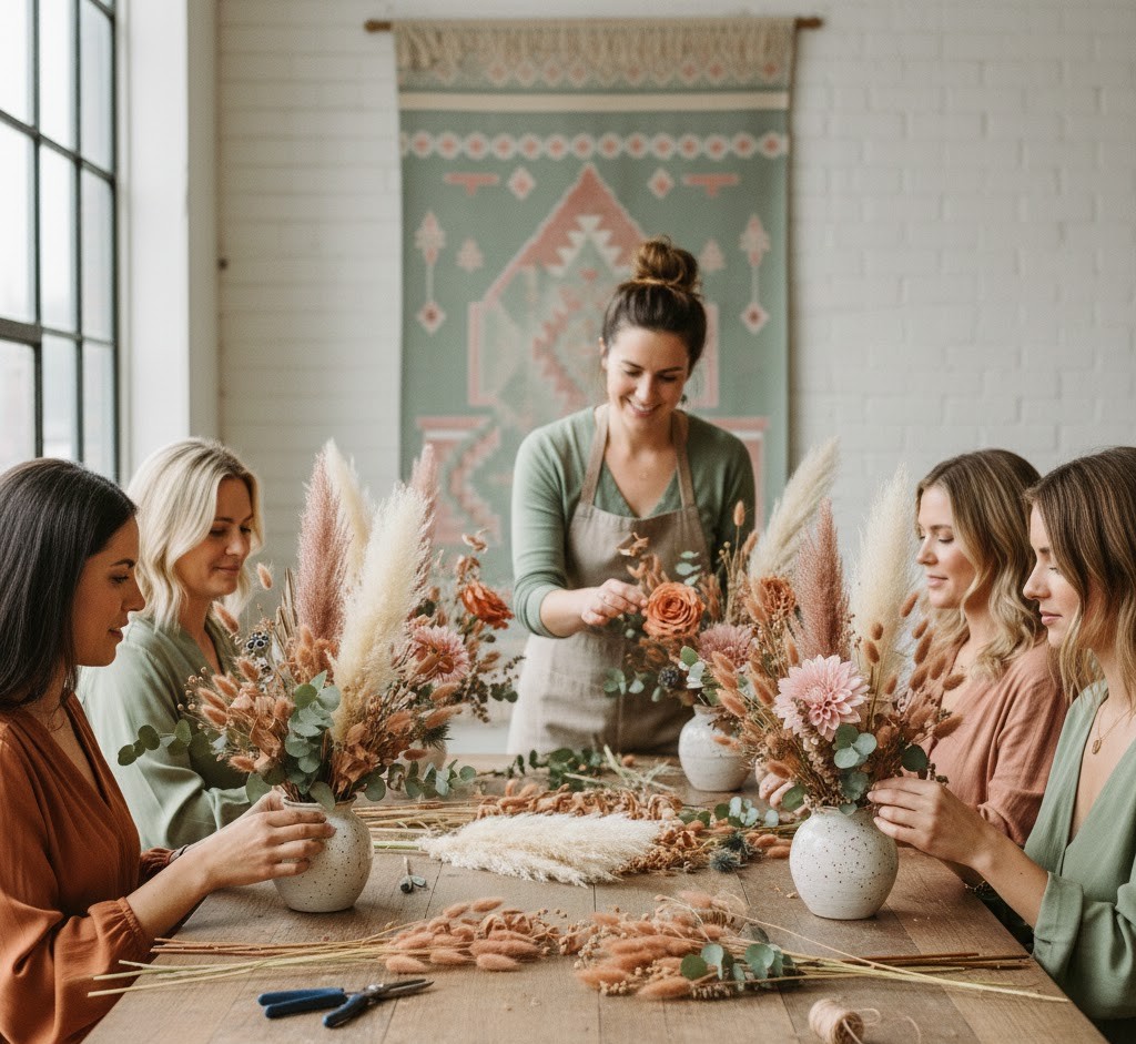 Workshop-Teilnehmer bei der Arbeit